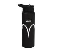 Aries The Ram - Signo zodiacal minimalista Stainless Steel Insulated Water Bottle
