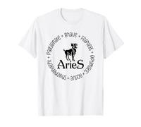Aries: Valiente Sin Miedo Optimista Activo Independiente Camiseta