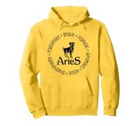 Aries: Valiente Sin Miedo Optimista Activo Independiente Sudadera con Capucha