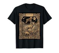 Aries Zodiac Astrología Tarot Estilo de Carta Camiseta