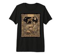 Aries Zodiac Astrología Tarot Estilo de Carta Camiseta Premium