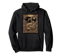 Aries Zodiac Astrología Tarot Estilo de Carta Sudadera con Capucha