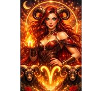 Aries Zodiac Goddess Notebook: Astrology Journal for Women - Celestial Horoscope Gift, Spiritual Writing Journal, Birthday Gift for Aries
