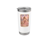 Aries Zodiac Sign Tarot Card Fairy Tale Pastel Fantasy Art Vaso térmico de acero inoxidable de doble pared