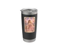 Aries Zodiac Sign Tarot Card Fairy Tale Pastel Fantasy Art Vaso térmico de acero inoxidable de doble pared