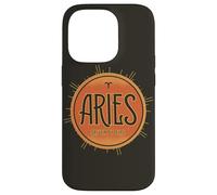Aries Zodiaco Elemento Fuego Astrología Horóscopo Arte Celestial Carcasa para iPhone 14 Pro