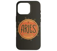 Aries Zodiaco Elemento Fuego Astrología Horóscopo Arte Celestial Carcasa para iPhone 16 Pro