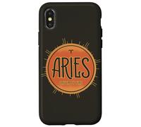 Aries Zodiaco Elemento Fuego Astrología Horóscopo Arte Celestial Carcasa para iPhone X/XS