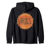 Aries Zodiaco Elemento Fuego Astrología Horóscopo Arte Celestial Sudadera con Capucha