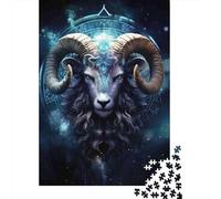 AriesZodiac Rompecabezas para Adultos MysticalRam 1000 Piezas de Papel Reciclado para Adultos Divertido, Regalo y Actividad en Casa 38x26cm/1000pcs