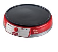 Ariete Crepes Maker 202 Party Time – plancha antiadherente 1000 W, 2 espátulas, rojo