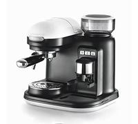 Ariete 1318 Cafetera Espresso Moderna con Molinillo de Café Integrado, 15 Bares De Presión, 0.8 Litros, Apagado Automático, Depósito Molinillo 250 g, Color Blanco