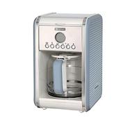 Ariete 1342 Cafetera de goteo vintage, 2000 W, 2.1 litros, Acero Inoxidable, Azul