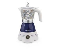 Ariete 1358/1C Moka Aroma Capri, moca eléctrica, 400 W, 2/4 tazas, inalámbrico, apagado automático, retención de temperatura