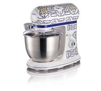 Ariete 1588 Amasadora Planetaria - Pan, pizza y postres - 7 Velocidades - 3 Batidores - 5,5 Litros - Acero Inoxidable - 2400 Vatios