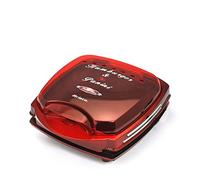 Ariete Hamburger Maker 185 Maquina DE Hamburguesas Party Time, 1200 W, Grate + Griddle, Rojo
