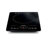 Ariete 1997 - Placa de inducción portátil simple, cerámica, 2000 W, 10 niveles de potencia, temporizador hasta 4 horas, seguridad infantil, 5 programas, negro
