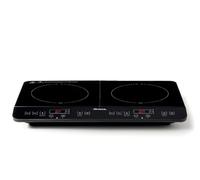 Ariete 1998 - Placa de inducción doble portátil, vitrocerámica, 2000 W + 1500 W, 10 + 8 niveles de potencia, temporizador hasta 4 horas, seguridad infantil, color negro