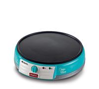 Ariete 202 Crepes Maker Party Time - Plancha para crepes antiadherente, 2 espátulas de madera, recetario, 1000 W, azul