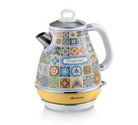 Ariete 2869 - Hervidor de agua Positano, hervidor eléctrico, 1,7 l, infusiones, té, infusiones, base inalámbrica, apagado automático
