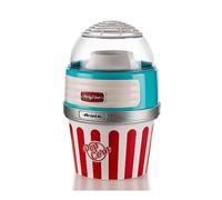 Ariete 2957/01 Máquina de Palomitas Party Time Big Popper, Palomitero sin Grasa sin Aceite, Sistema Cocción Aire Caliente, Diseño Retro, 1100 W, Rojo Azul