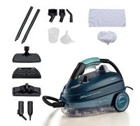 Ariete 4146 XVapor Deluxe - Limpiador a vapor portátil de 5 bares, compartimento para accesorios integrado, autonomía de hasta 55 pulgadas, cable de 6 m, 1500 W, color azul