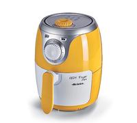 Ariete 4615 - Mini freidora saludable Airy, sin aceite, temporizador,1000 W, amarillo y blanco