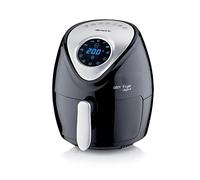 Ariete 4616 Freidora de aire digital, 1300 W, sin aceite, capacidad 2.6 litros, temporizador 60 minutos, temperatura hasta 200ºC, desconexión automática, color negro