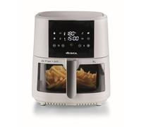 Ariete 4630 - Freidora de aire 9L, 1500 W, capacidad 9L, capacidad de cocción 3,5 kg, 8 programas preestablecidos, temperatura hasta 200 °, cesta transparente para control de cocción, color blanco