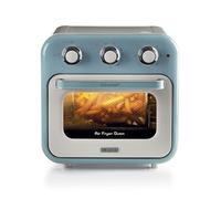 Ariete 4632 - Freidora de aire y horno (1400 W, 2 en 1, capacidad 16L, accesorios incluidos, temporizador de 60 minutos, doble cristal, azul claro