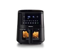 Ariete 4633 Freidora de aire caliente, 1400 W, capacidad 4 l, 9 programas, función batida y barbacoa, temperatura hasta 200 °C, negro