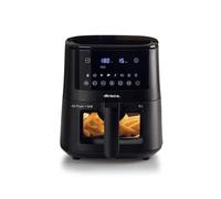 Ariete 4633 Freidora de aire caliente, 1400 W, capacidad 4 l, 9 programas, función batida y barbacoa, temperatura hasta 200 °C, negro
