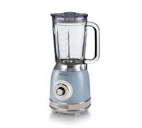 Ariete 583/05 Batidora De Vaso Vintage, 1000W, Jarra Vidrio 1.5 Litros, 4 Cuchillas Acero Inoxidable, 4 Velocidades, Función Pulse, Color Azul