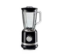 Ariete 585 Batidora moderna, 1000 W, capacidad 1,5 L, 4 velocidades + función Pulse, taza de cristal graduada, 4 cuchillas de acero inoxidable, negro