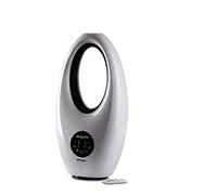Ariete 803 - Ventilador digital cíclope, sin aspas, 60 W, de mesa, silencioso, función oscilación, temporizador hasta 7,5 h, 3 velocidades, luz LED, blanco