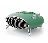 Ariete 8211 Calefacción de mesa, Calefacción eléctrica, 2000W, Termostato, Silencioso, Rejilla y Patas Cromadas, Verde