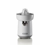 Ariete Breakfast 418 - Exprimidor eléctrico con 2 conos para frutas grandes y pequeñas, boquilla antigoteo, doble rotación, tapa de protección, patas antideslizantes, 40 W, beige