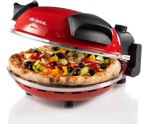 Ariete Horno Pizza 0909/10 2 Placas 1200W 5 Niveles De Cocción 400° Rojo