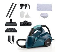 Ariete Limpiador a vapor 4145 XVapor Comfort, mata el 99,9% de gérmenes y bacterias, juego de accesorios, vapor continuo 1500 W, 5 bar, azul