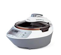 Ariete Olla a presión multifunción 2945 Multicooker Twist con cuchilla batidora, pantalla LCD, 30 programas predefinidos, recipiente de 5 l, libro de recetas (francés no garantizado), blanco/gris