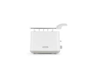 Ariete Tostadora Breakfast 147, Sandwichera con 7 niveles de dorado, expulsión automática, bandeja recogemigas extraíble, botón de parada, pinzas de acero inoxidable incluidas, 760 W, blanco