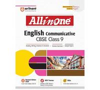 Arihant All in One English Communicative Class 9 for CBSE Exams 2025-26 as per latest syllabus CBQs, Focused Theory, Reading, Writing, Grammar & Literature, Review Exercises, Sample Papers