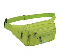 Ariineer Impermeable Riñoneras Hombre Mujer Grandes Riñoneras de Marcha Running de Acampada y Marcha Bolsos de Gimnasio Bolsos Bandolera para Hombre Mujer (Verde)