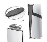 AriKroii Soporte Vertical para PS5 Pro/PS5/PS5 Slim, Vertical Stand con Tornillo & Alfombrilla de Silicona Antideslizante para PS5 Slim/Pro Console Disco & Digital Edición