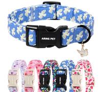 ARING PET Peace Dove - Collar para perro, lindo pájaro de la paz azul y blanco, collares para mascotas para cachorros, pequeños, medianos, grandes, niños, niñas, perros, L, para entrenamiento diario