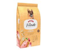 Arion Friends Senior. Alimento Completo para Perros de Raza Grande de mas de 7 años y Razas pequeñas de mas de 9 años. Pienso con Pollo y arroz (14kg)