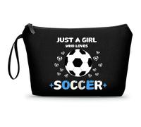 ARIOSEY Regalos de fútbol, regalos de fútbol para niñas, accesorios de fútbol, bolsa de maquillaje, bolsas de fútbol para niñas, regalo de cumpleaños para niñas, Fútbol-H