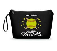 ARIOSEY Regalos de sóftbol, accesorios de sóftbol para niñas, bolsa de maquillaje pequeña, bolsas de regalo de sóftbol, regalos de sóftbol para niñas, regalos de cumpleaños para mujeres, su mejor