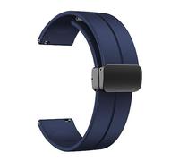 ARIOU Correa magnética de 20 mm, correa deportiva de silicona, correa de liberación rápida ajustable, correa con plegado magnético, banda magnética para hombres y mujeres inteligentes, cinturón