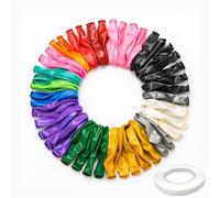 Arister Globos de fiesta de 12 pulgadas, paquete de 50 globos de arcoíris surtidos para decoraciones de cumpleaños, globos de feliz cumpleaños para hombres y mujeres, decoraciones del día de San